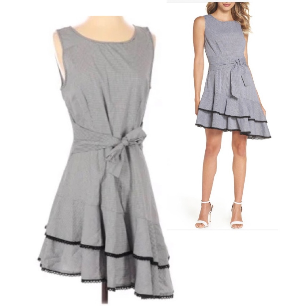 BB Dakota | Holly Asymmetric Gingham Dress